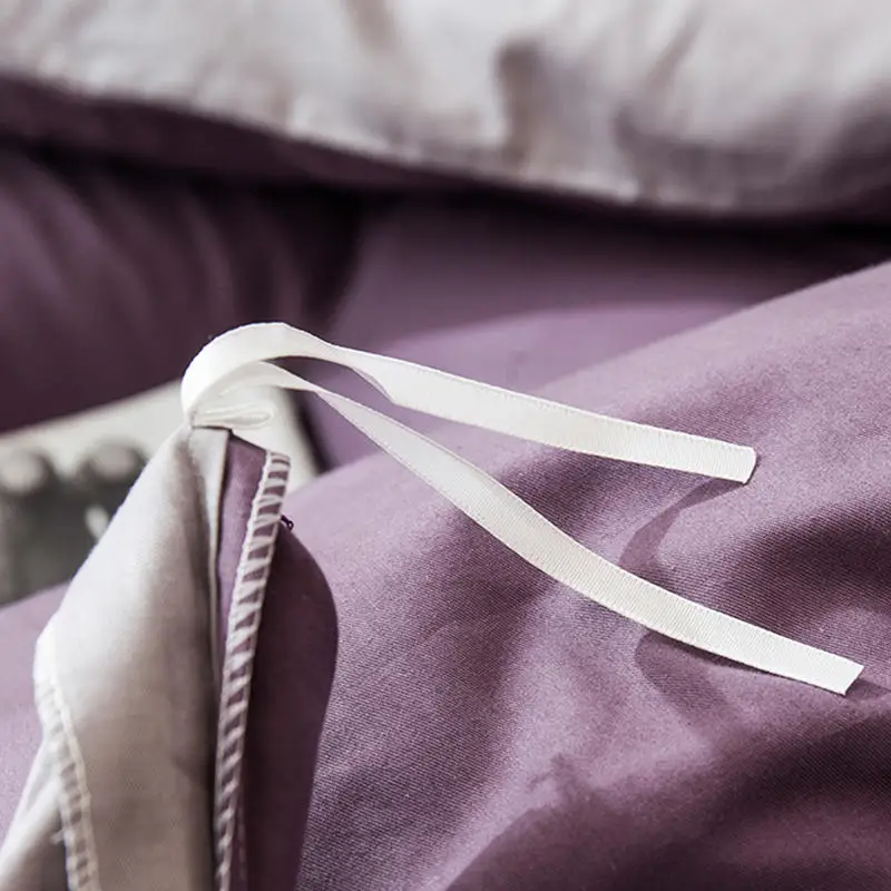 Пододеяльник из 100% хлопка 1 шт. пододеяльник в скандинавском стиле фиолетового и