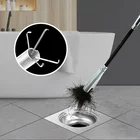 Гибкий зажим для мусора 60 см, труба, сгибаемый зажим, дренаж для раковины для удаления волос, канализационные зазоры, подходит для Туалетная трубка в ванной комнате