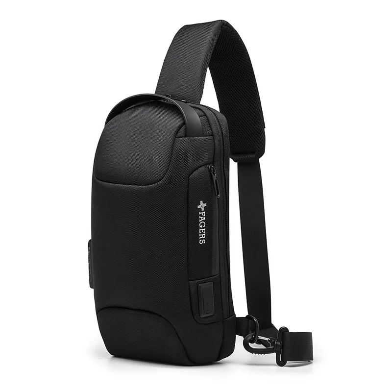 

Men's Hot Chest Bag New Anti-thief Crossbody Bag Waterproof Shoulder Bags USB Charging Short Trip For Male Travel Pack Fashion