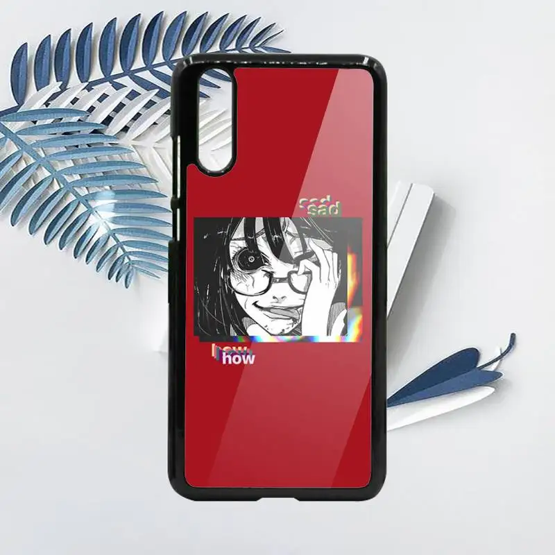 

Sad Japanese Anime Aesthetic Phone Case For Samsung galaxy S note 8 9 20 10 e lite2019 plus pro ultra Hard PC