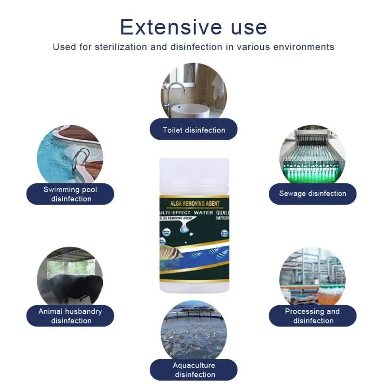 

Aquarium Fish Tank Moss Remover Algaecide Aquatic Control Repellent Swimming Pool Tank Cleaning Powder Aquarium Accessories