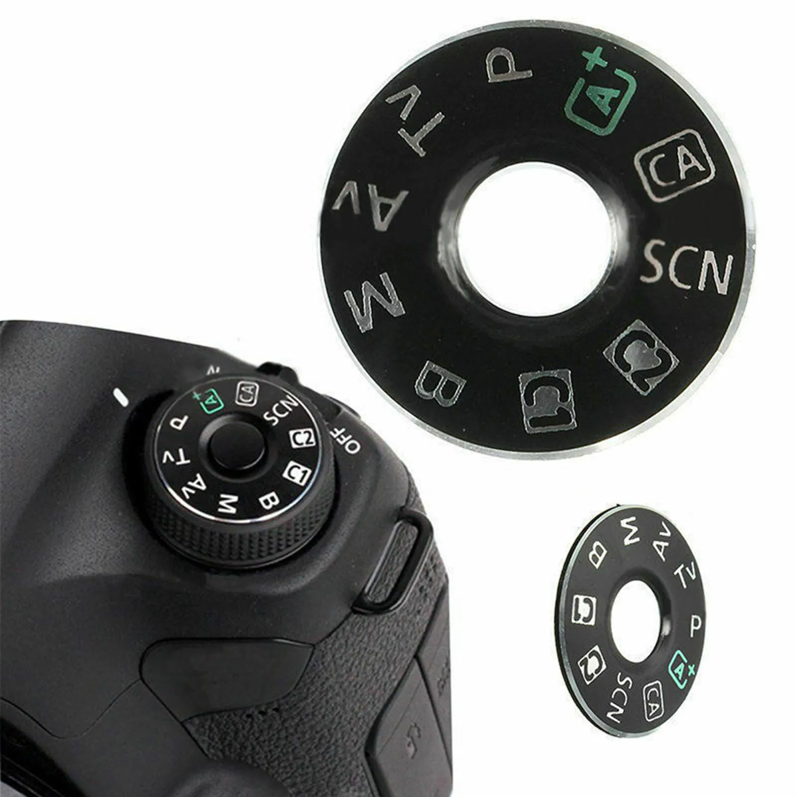 

For Canon EOS 6D Camera Function Dial Mode Plate Interface Cap Button Repair Kit