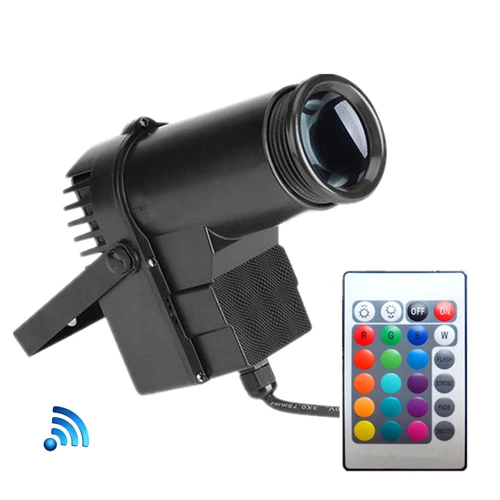 Светодиодный мини-светильник с подвижной головкой, 10 Вт, RGBW, 4в1, DMX512, светодиодный сценический светильник, стробоскоп для домашнего развлечения, профессиональный сценический светильник - Цвет: Remote 10W Spotlight