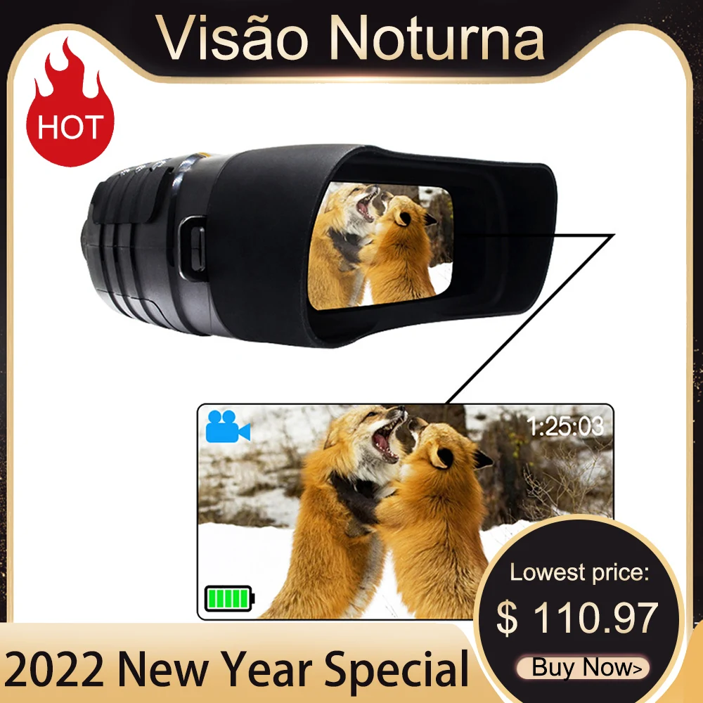 

Цифровой бинокль ночного видения HD, ранний телескоп, фото-и видеосъемка, тепловизор для охоты, инфракрасное наружное устройство, камера