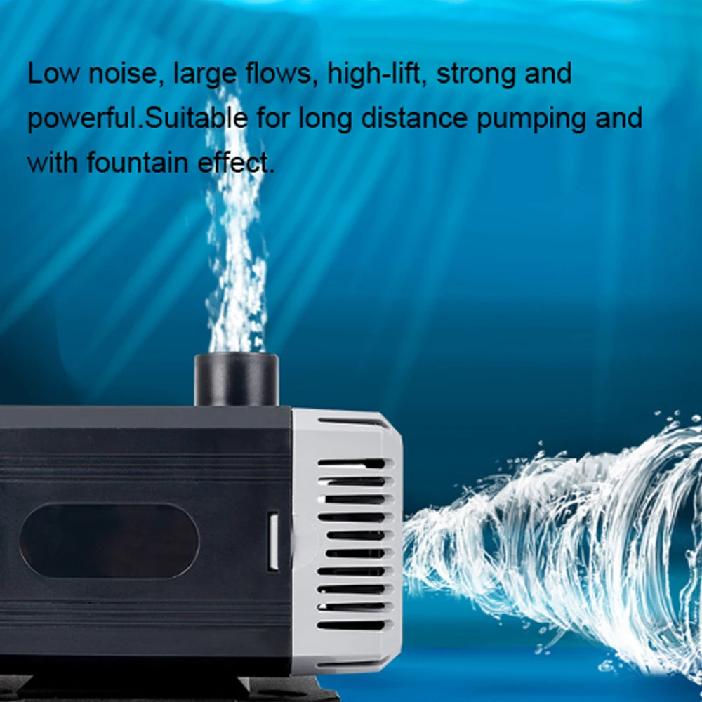 

35/40/75W Ultra-Quiet Submersible Water Fountain Pump Filter Fish Pond Aquarium Water Pump Tank Fountain