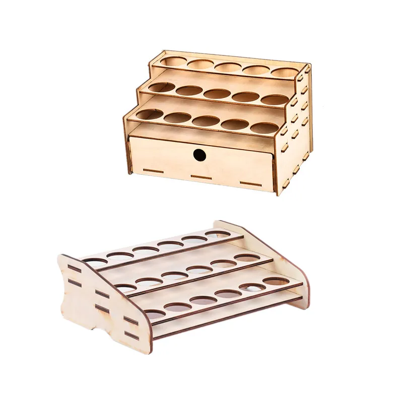 Деревянный стойка для краски пигментных чернил бутылочки хранения держатель