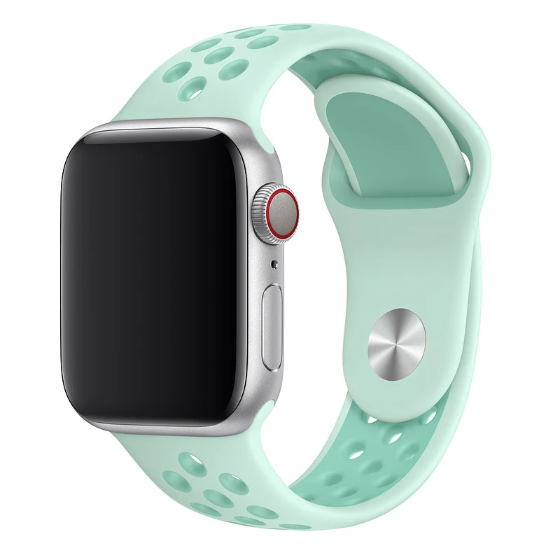 Tint Tropical Twist Ремешок для apple watch 42 мм 38 мм силиконовый браслет correa iwatch 5 4 3 2 44 мм 40 мм спортивный браслет pulseira apple watch 4 аксессуары - Цвет ремешка: Tint Tropical Twist