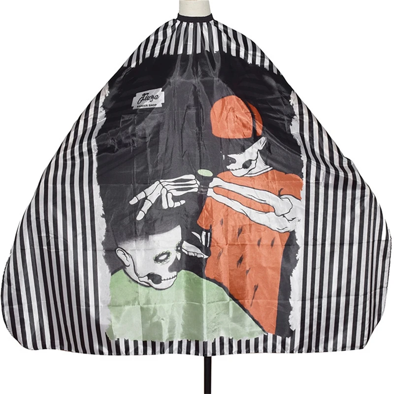 

Professional Apron Cutting Cape Salon Haircut Cloth Black Stripe Waterproof Cloth Hairdressing Cape Barber Apron