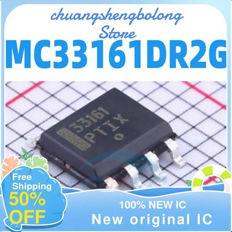 

10-200 шт., MC33161DR2G 33161 SOIC-8, новый оригинальный IC