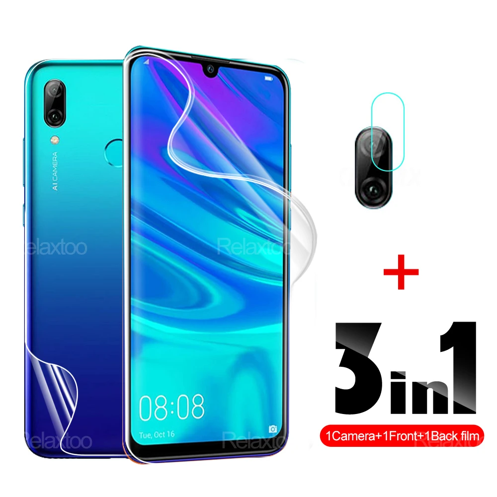

Гидрогелевая защитная пленка 3 в 1 для Huawei P Smart Z 2021 2020 2019, защитная пленка для Huawei Psmart SmartZ, безопасное прозрачное стекло для камеры