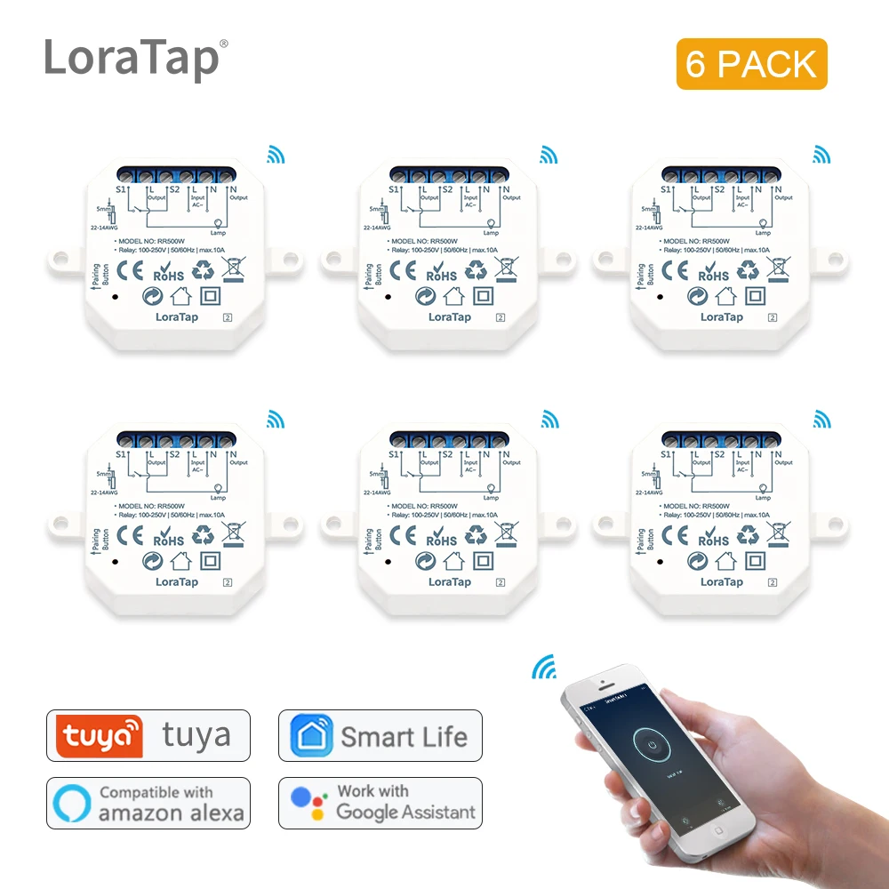 Релейный модуль Wi Fi Tuya Smart Life переключатель с голосовым управлением сделай сам