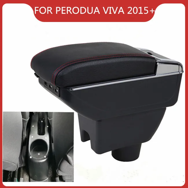 

CAR ARMREST FOR PERODUA VIVA Car Accessories Console Box Center Arm Rest With Cup Holder Ashtray Storage Box