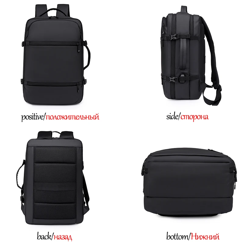 2021 New Men Waterproof Oxford Backpack for Luxury Design Multifunction Handbag USB Charging Large Capacity Sac | Багаж и сумки