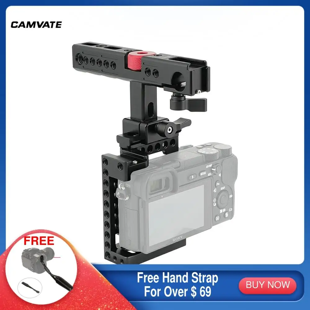 

Камера CAMVATE с QR ручкой и креплением для обуви для Sony A6600, A6500,A6400, A6300, A6000