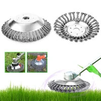 steel wire trimmer head grass eater brushcutter weed wheel tray plate dust removal garden power tool for shtil lawn mover parts