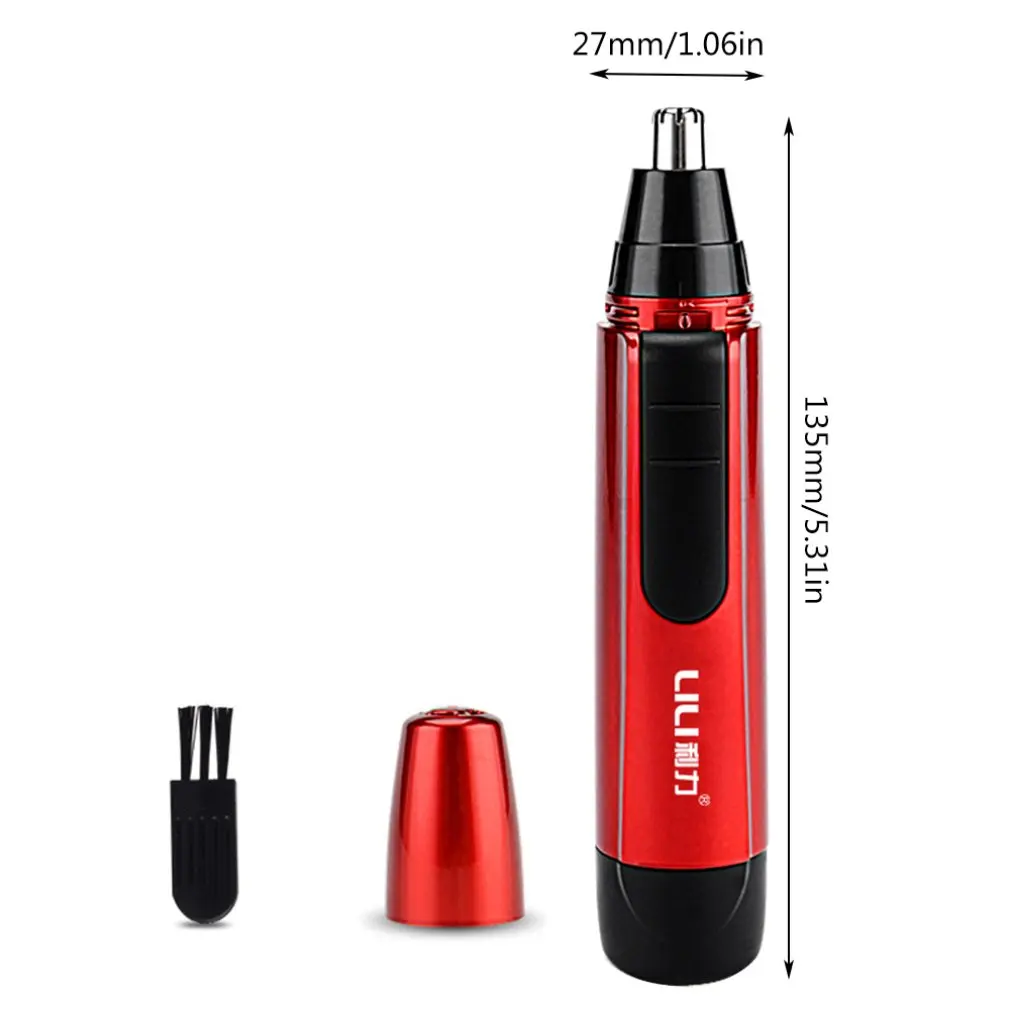 

Electric Nose Hair Trimmer Men Shaving Nose Hair Male Shave Nose Hair Scissors Waterproof Wash Dry Battery Safety Face Cleaner