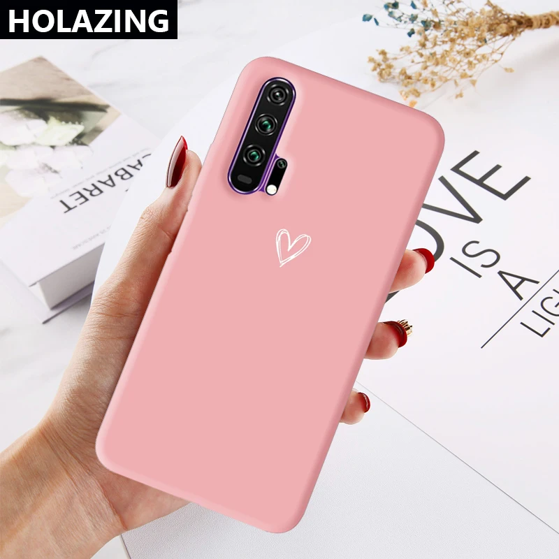 Цветной чехол для Huawei Honor 20 Pro 9X мягкий силиконовый подходящего цвета с конфетными