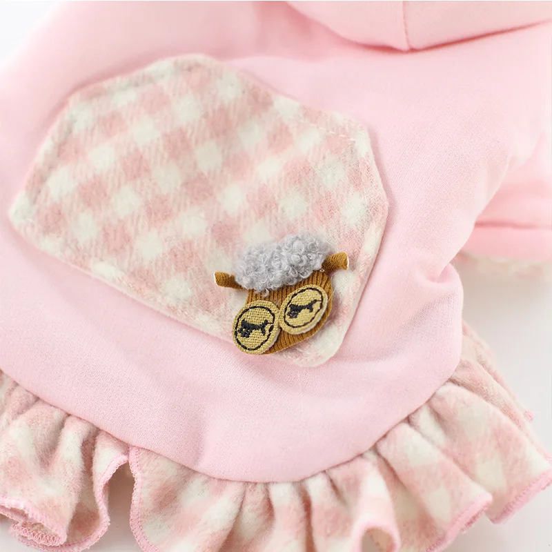 Зимняя одежда для домашних питомцев пальто толстовки пар костюм щенков