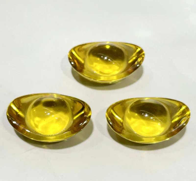 Оптовая продажа 10 шт./лот глянцевый цитрин слитки искусственные китайские