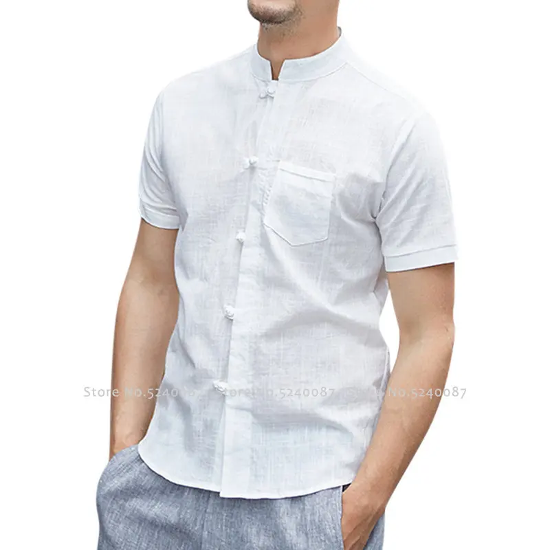 Традиционная блузка в китайском стиле ханьфу у Тан мужской костюм чонсам