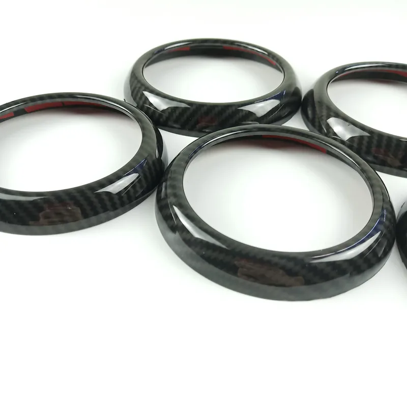 ABS углеродное волокно стиль кондиционера выпускное кольцо отделка 5 шт. для Mercedes