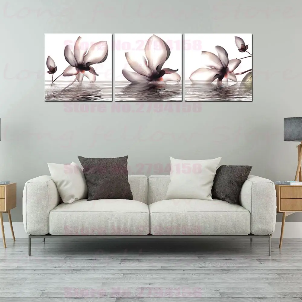 Цветок украшение для дома цветы лотоса холст картина гостиной офиса лобби декор