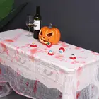 Черная марлевая ткань в крупную сетку для Хэллоуина, декор для двери и дома, реквизит, настенная скатерть на стол для Хэллоуина