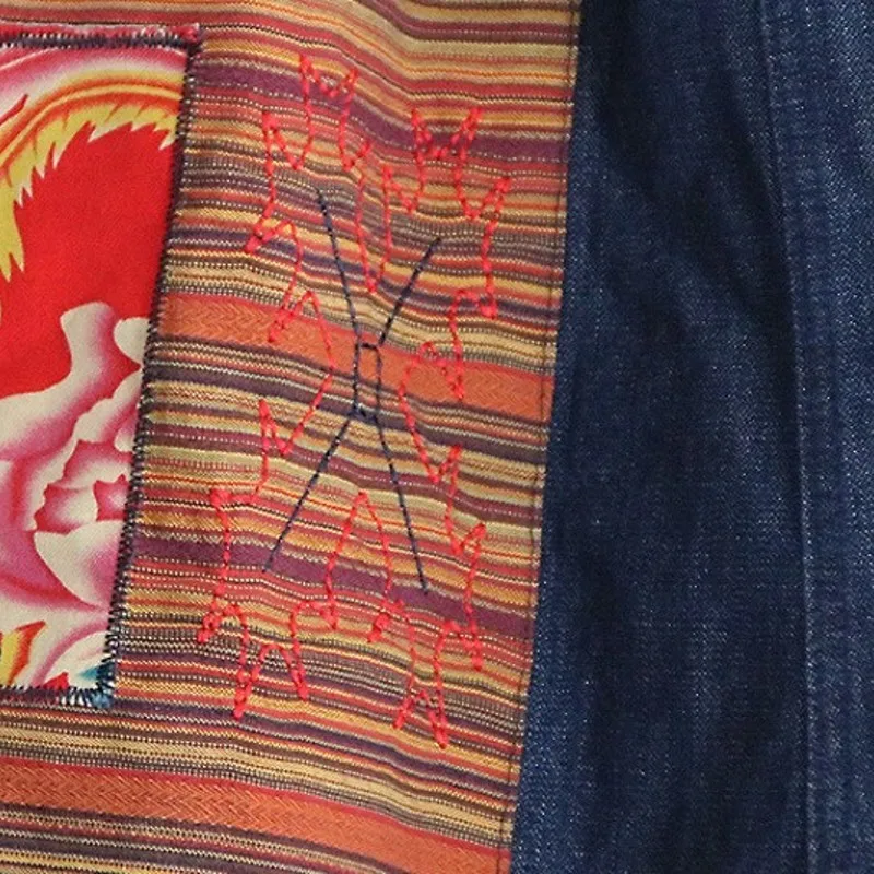 2020 осенние джинсы в этническом стиле с цветочным принтом женские мешковатые