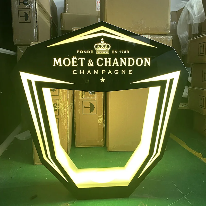 Индивидуальный дизайн прозрачный акриловый дисплей для пива светодиодный