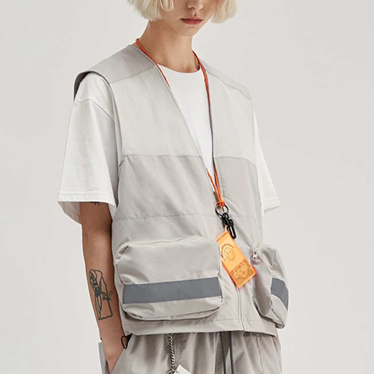 Светоотражающий мужской жилет карго в стиле хип хоп 2020 уличная одежда