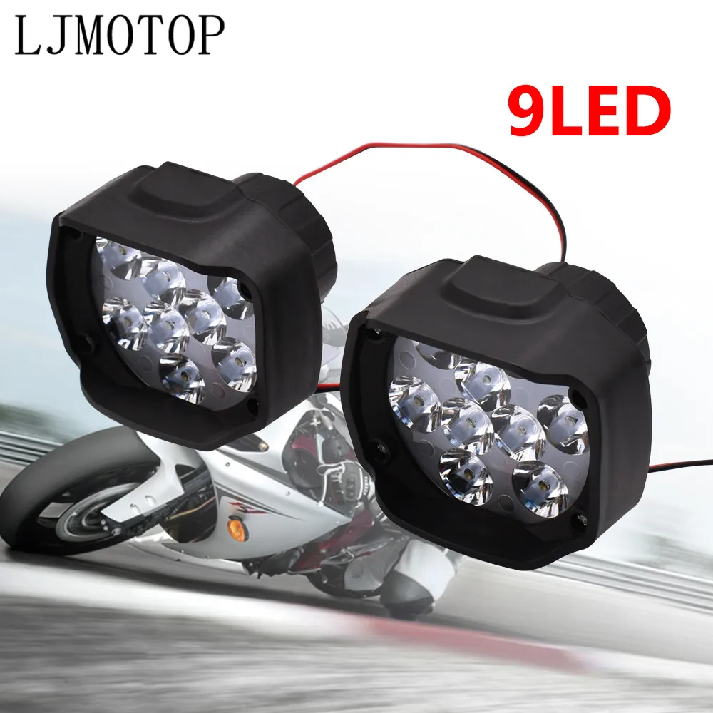 6/9 светодиодные мотоциклетные фары противотуманные дальнего света передняя фара