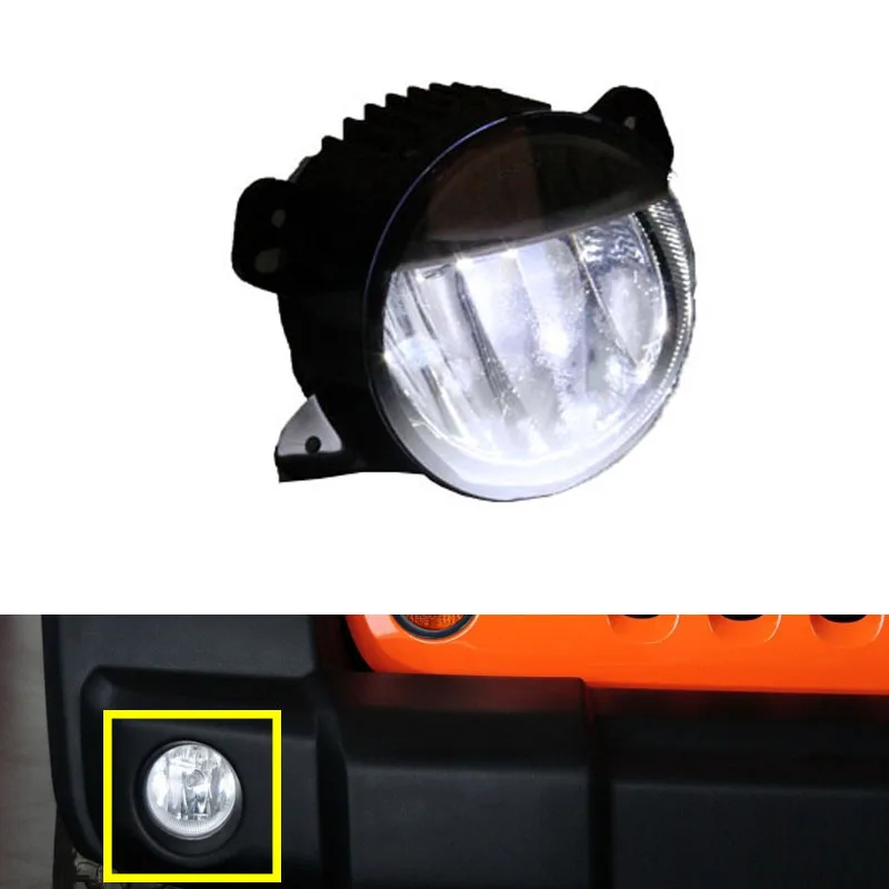 Светодиодный противотуманный фонарь DRL ходовые огни для Jeep Wrangler JL 2018 2019 2020 с