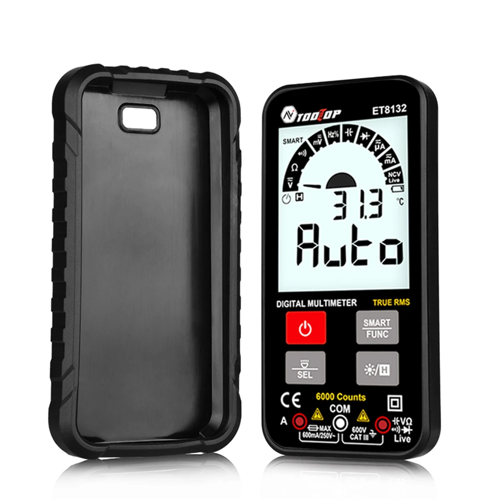 Цифровой мультиметр TOOLTOP ET8132 Вольтметр постоянного и переменного тока