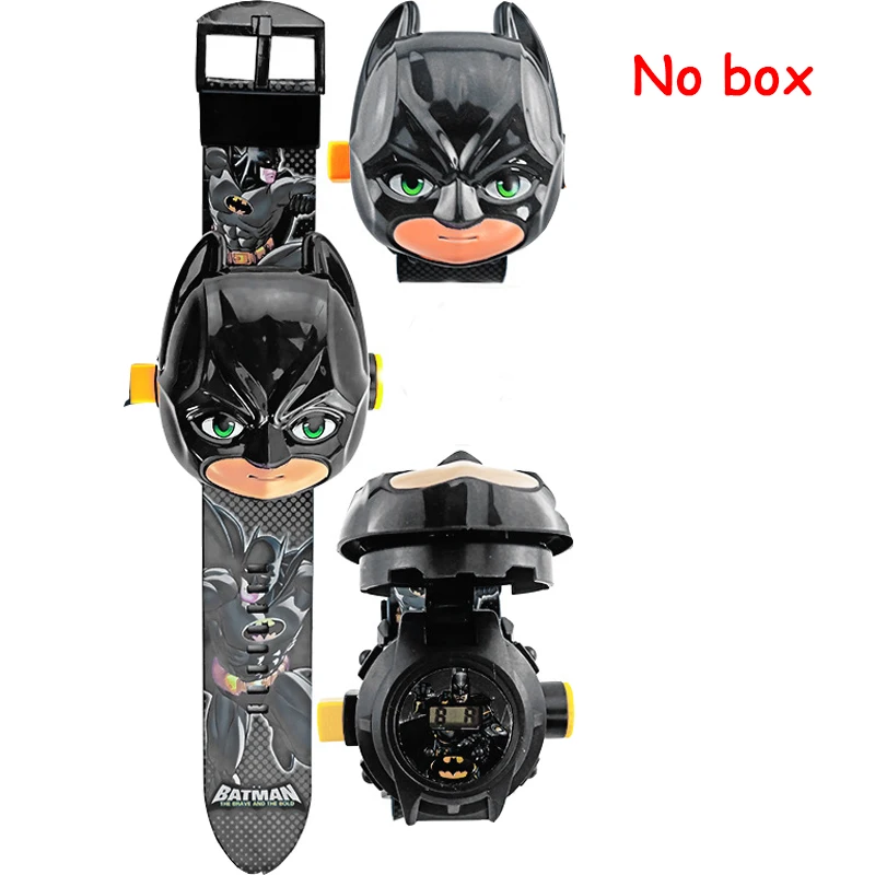 Batman tx opp Мстители 3D проекционные часы игрушки для детей мультфильм шаблон капитан Железный человек Халк ребенок мальчик девочка Фигурки игрушки рождественские подарки - Цвет: Batman tx opp