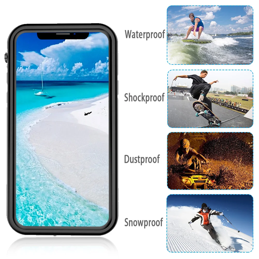 SHELLBOX водонепроницаемый чехол для iPhone X XS Поддержка беспроводной зарядки