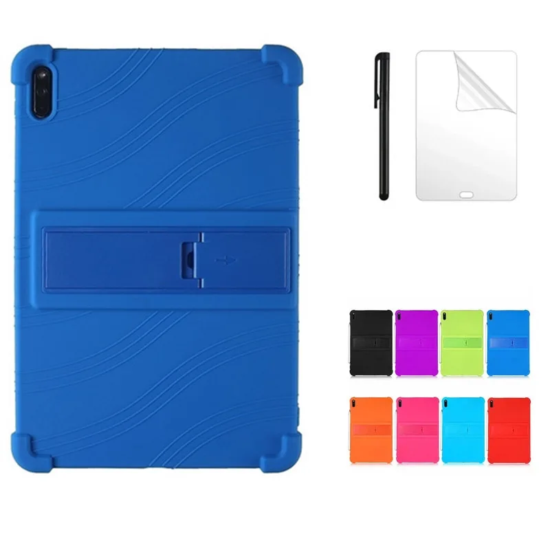 

Силиконовый противоударный чехол для MatePad 11 2021 DBY-W09, мягкий Чехол + пленка с подставкой для планшета Huawei MatePad 11 10,95 дюйма