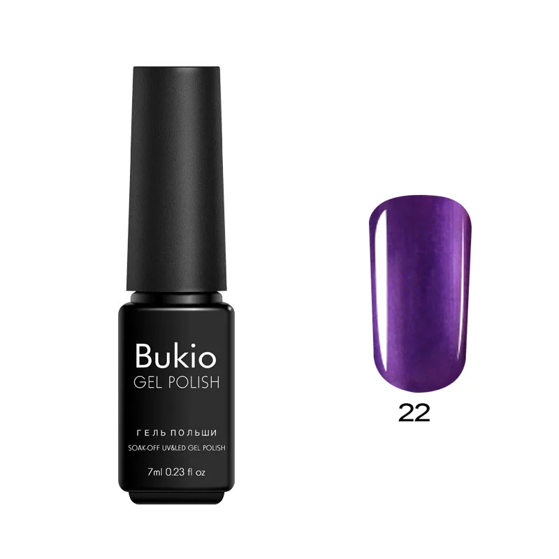 Bukio 29 чистых цветов Гель-лак 7 мл полуперманентные эмали замочить от УФ-гель лак для маникюра и ногтей дизайнерские украшения - Цвет: 22