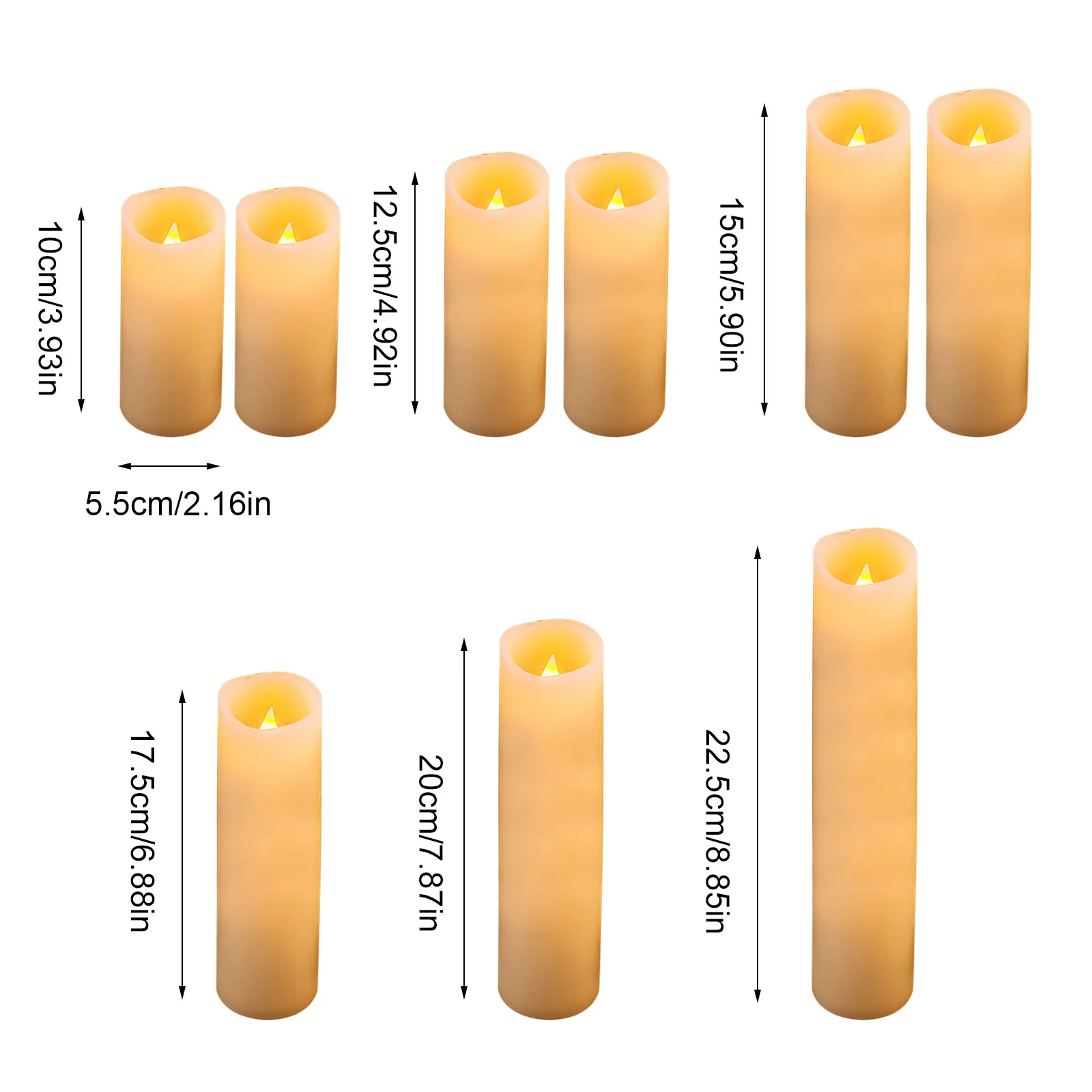 

Flameless LED Candle Light Bright Flickering Bulb Battery Operated Tea Light Fake Candle for Birthday/Wedding /Christmas