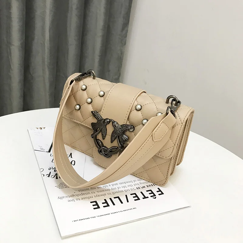 Новинка 2020 брендовая дизайнерская женская сумка на плечо Дамские кожаные сумки с