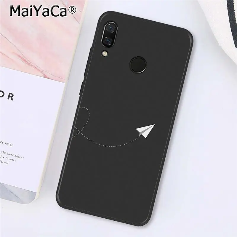 MaiYaCa Любовь Путешествия розовый бумажный самолет чехол для телефона Xiaomi Redmi4X 6A S2 Go Redmi 5 5Plus Note4 Note5 7 Note6Pro