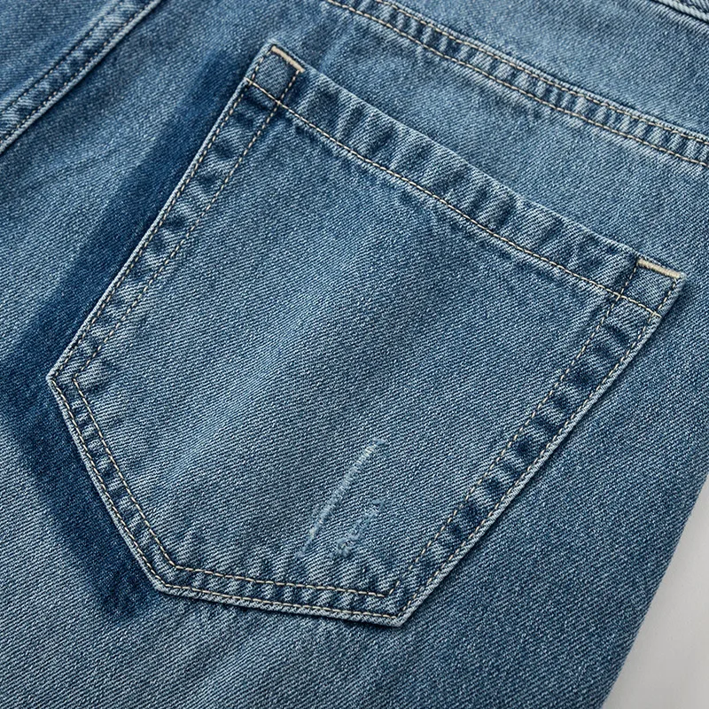 Джинсы Semir мужские с дырками модные штаны небольшим конусом поясом лето 2020 |