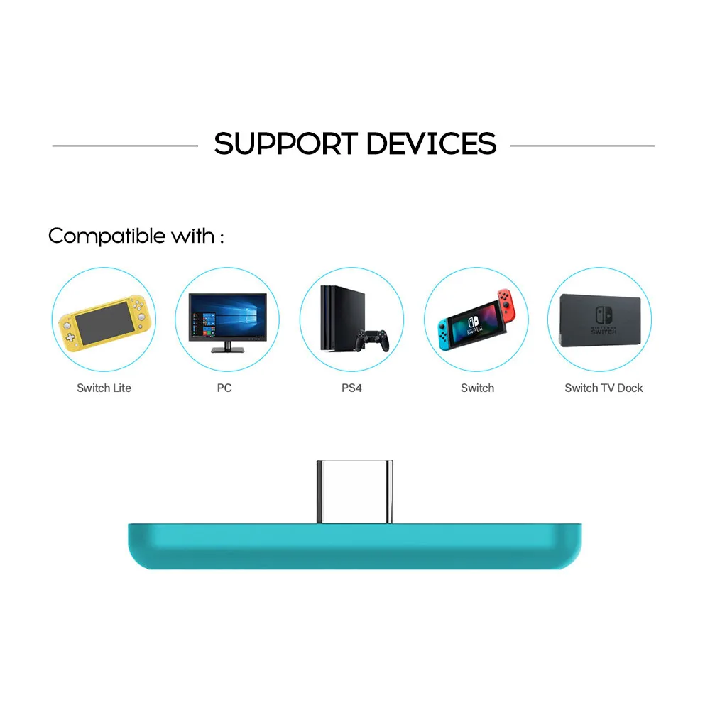 Профессиональный приемник Gulikit NS07 Bluetooth аудио адаптер для игровой консоли