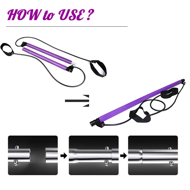 Многофункциональная портативная палка для упражнения и тонизирования пилатеса