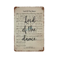 metal sign lord of the dance poster reproduction vintage look aluminum plaque wall signs decor 8 x 12 inches