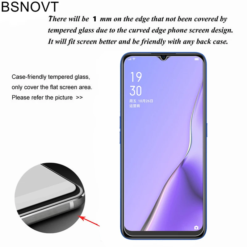 2 uds Protector de pantalla para OPPO A5 2020 vidrio 6,5 pulgadas Anti-sratch vidrio templado para OPPO A5 2020 pel&iacute;cula para OPPO A5 2020 vidrio-1