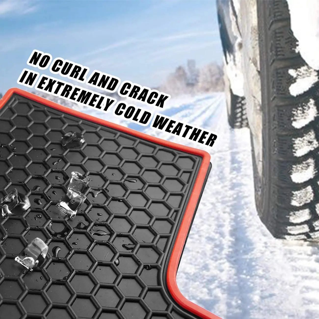 Chuang Qian Front &amp Rear Car Floor Mats for Jeep Renegade 2015 - 2019 Heavy Duty Rubber Liner Set |