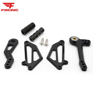 for honda monkey bike z125 all years cnc aluminum alloy motorcycle rearset footrest footpeg pedal foot rest accessorie part free global shipping