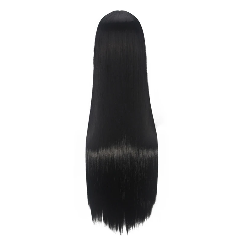 

Mulan Cosplay Wig 80cm Black Long Straight Princess Women Girls Synthetic Hair + Wig Cap