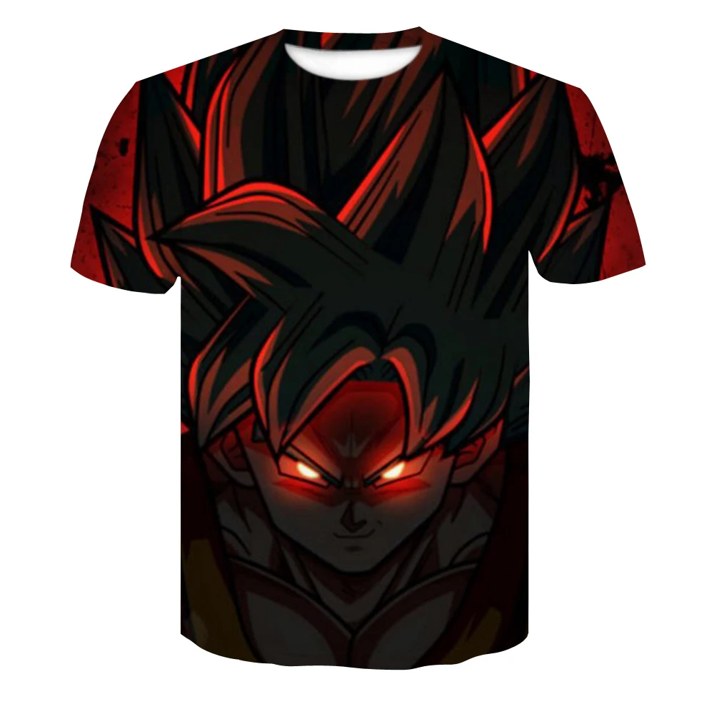 Dragon Ball Z Футболка мужская летняя мода 3D принт Супер Saiyajin Сон Гоку черная Zamasu Vegeta