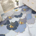 Прочный резиновый коврик для дверей, сверхпрочный нескользящий коврик, уличный клетчатый цветочный дизайн, резиновый коврик для входной двери, коврики для помещений